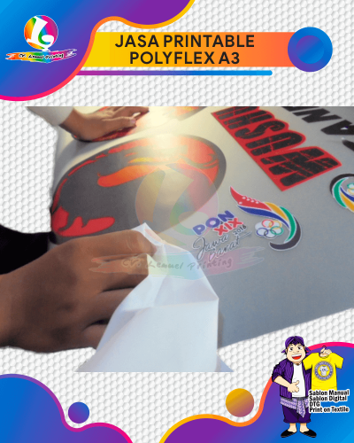 Jasa Custom Printable Polyflex A3 Siap Heat Press